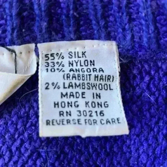 CRISTINA’S Sequined Knit Sweater Silk Angora Size M - Picture 6 of 6